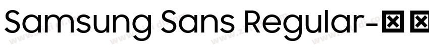 Samsung Sans Regular字体转换